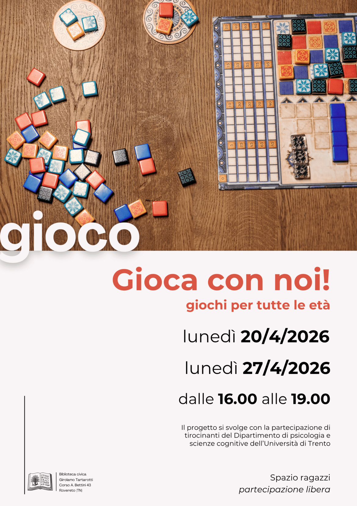 Locandina Gioca con noi