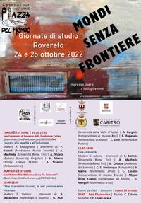 Locandina Giornate studio - Mondi senza frontiere
