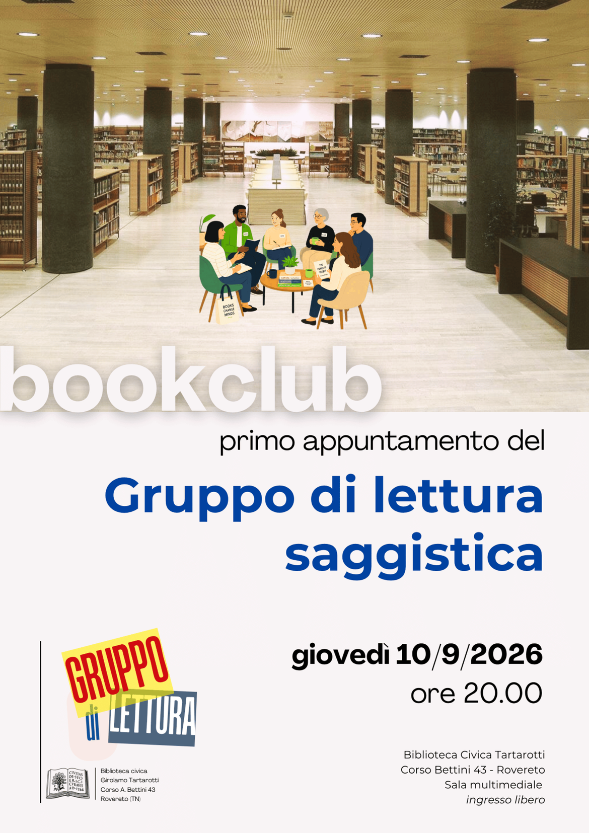 Locandina Gruppo lettura saggistica