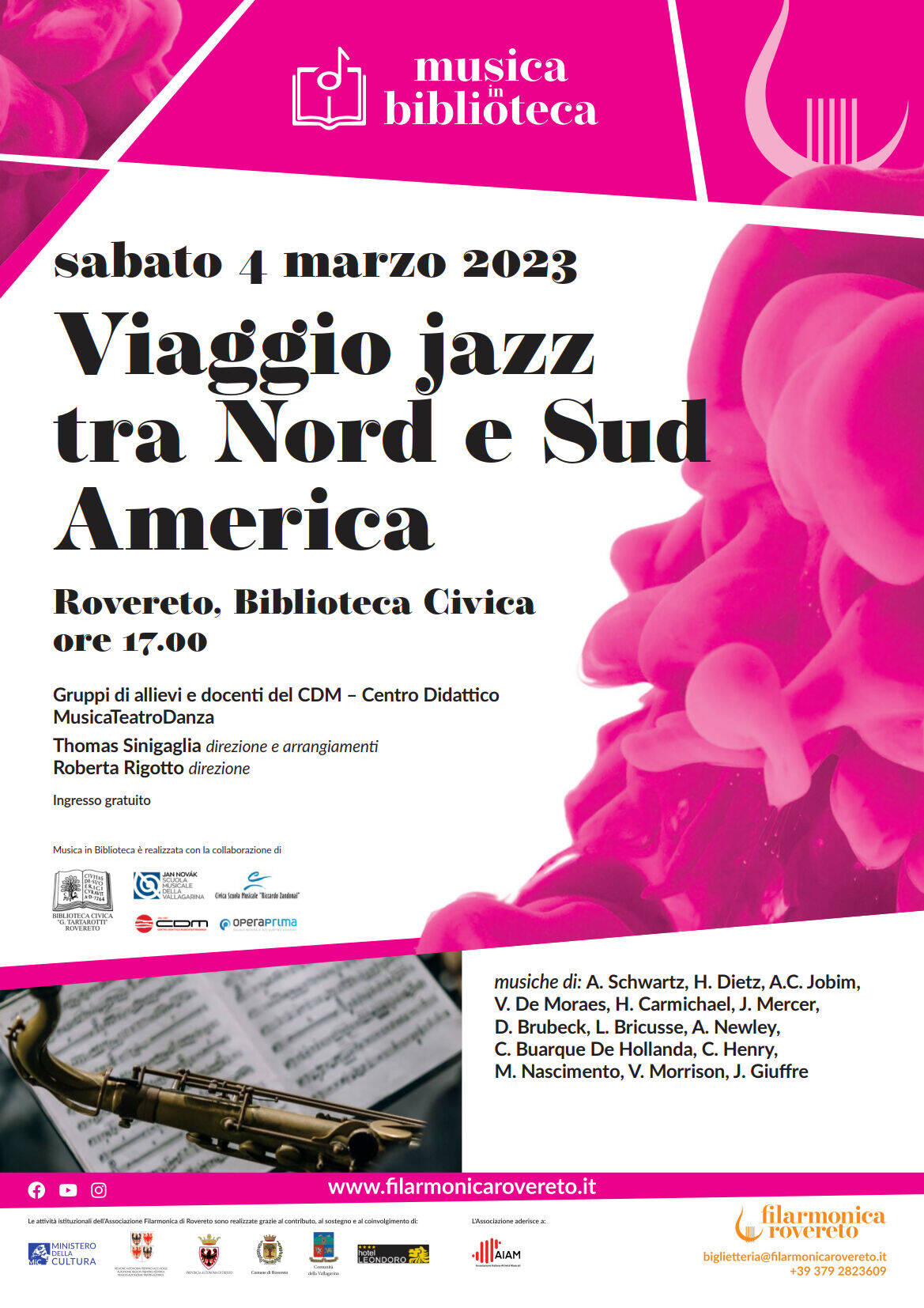 Locandina jazz in biblioteca