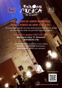 Locandina l amore secondo Fabrizio De Andrè