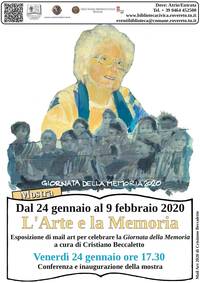 Locandina L'arte e la memoria Segre