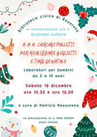 Locandina laboratori natalizi P.Mazzurana