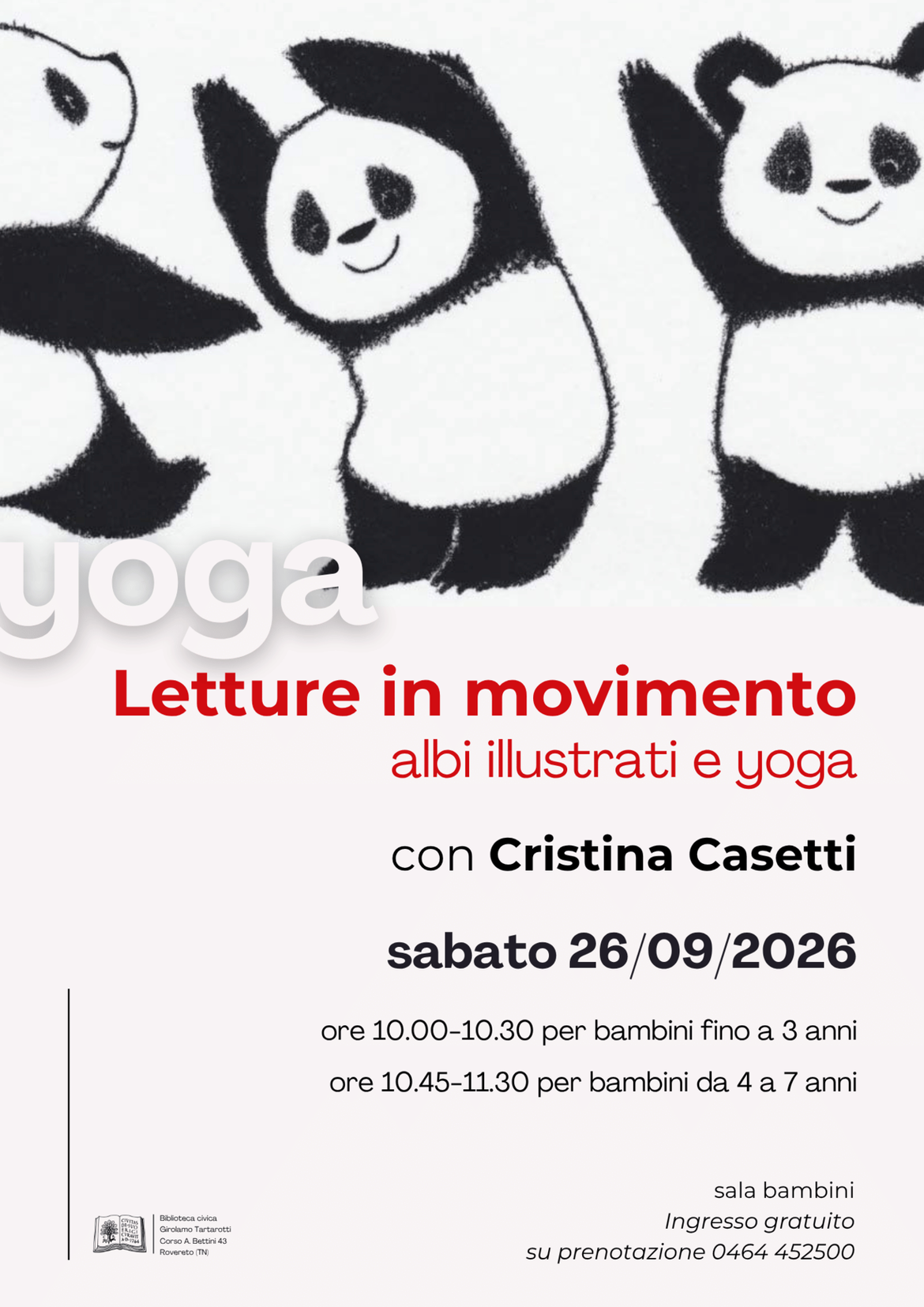 Locandina letture in movimento 09/26