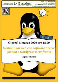 Locandina linux trent marzo