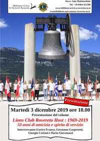 Locandina Lions Club Host 50 anni
