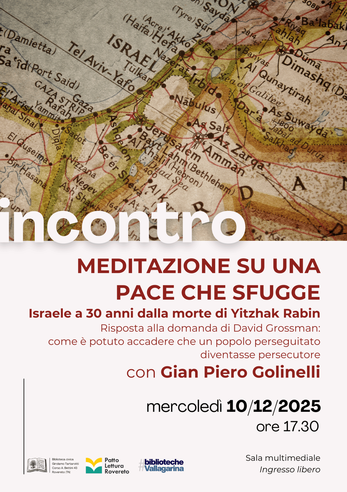 Locandina Meditazione su una pace che sfugge