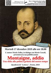 Locandina Montaigne addio