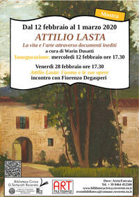Locandina mostra Attilio Lasta