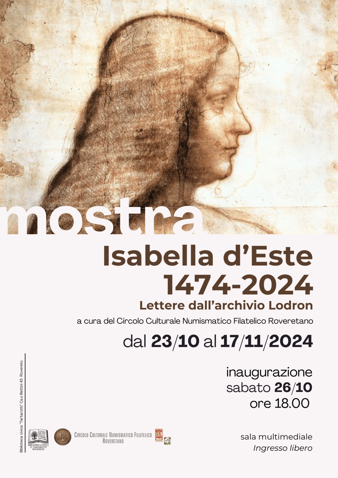 Locandina Mostra Isabella