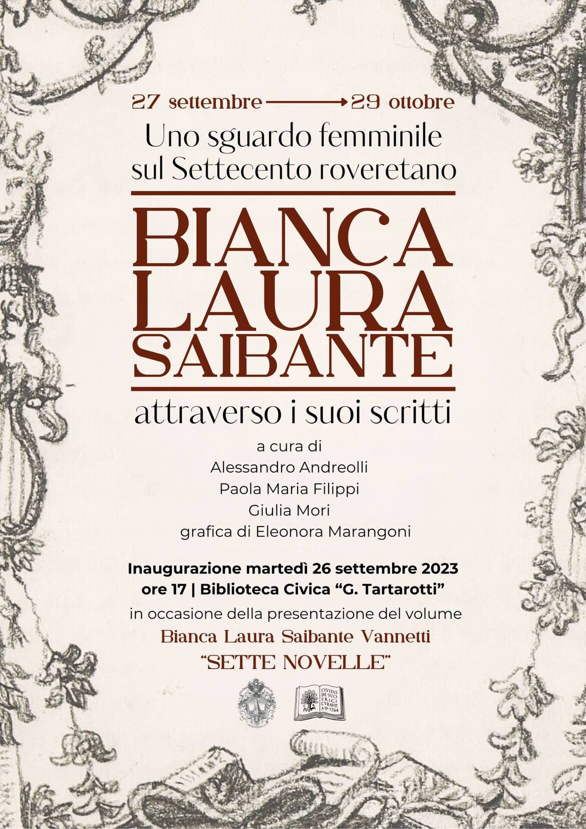 Locandina mostra Saibante