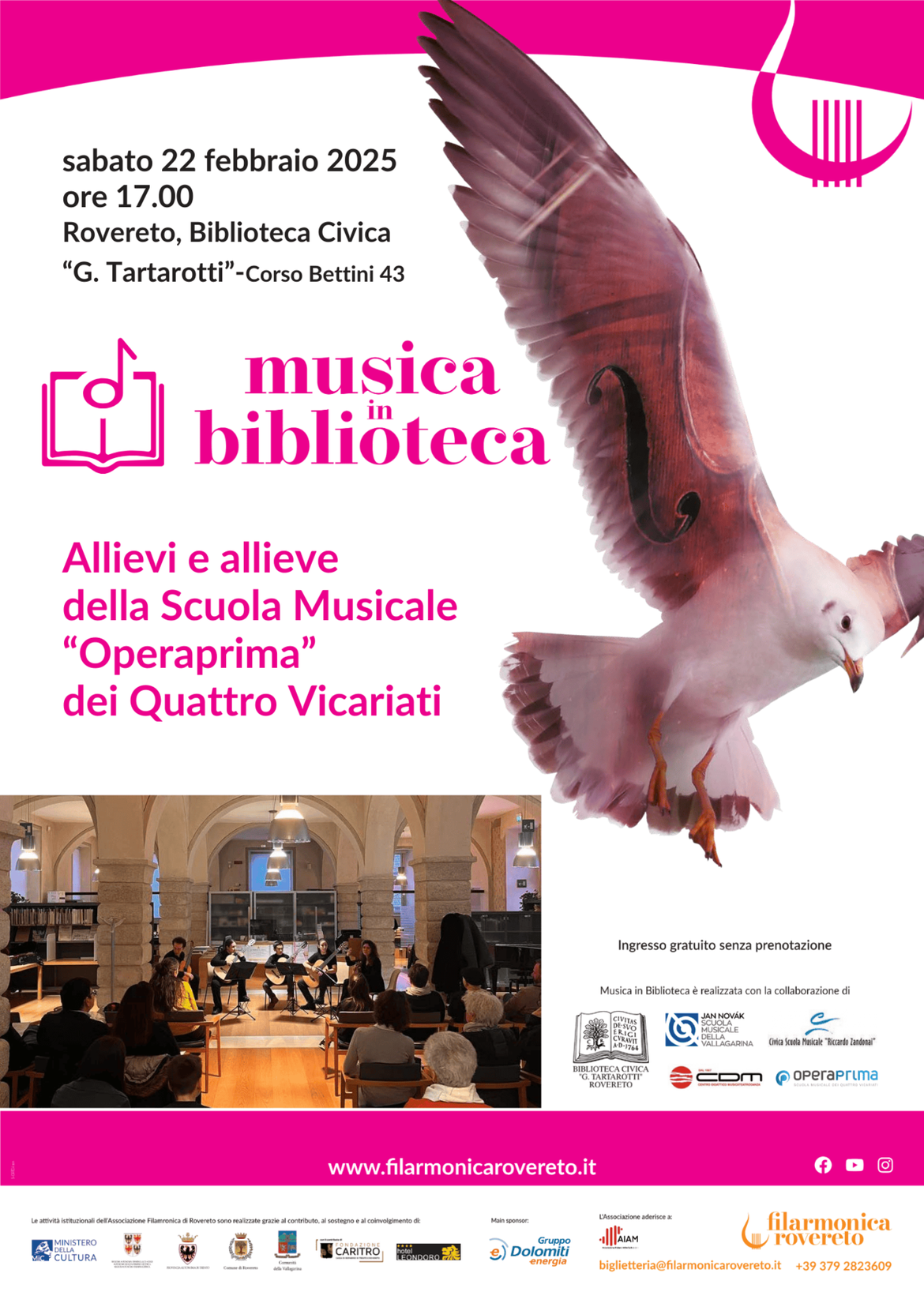 Locandina Musica in biblio febbraio 25