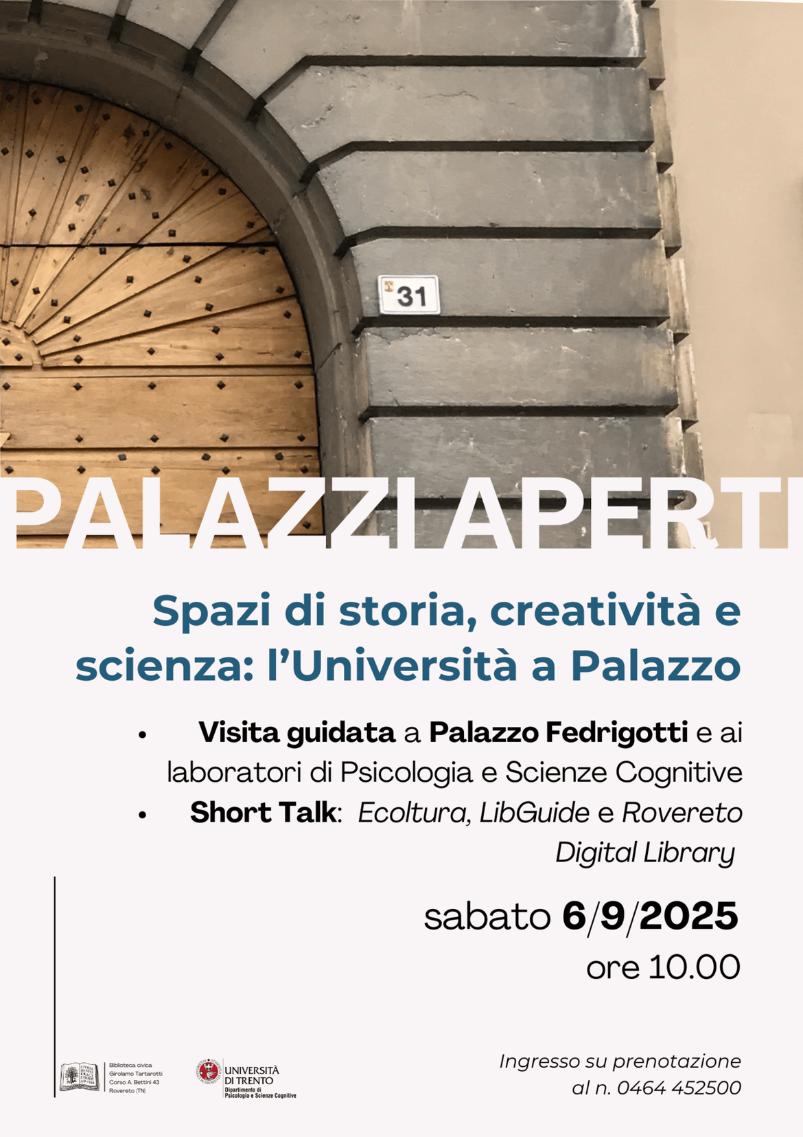 Locandina Palazzo Fedrigotti