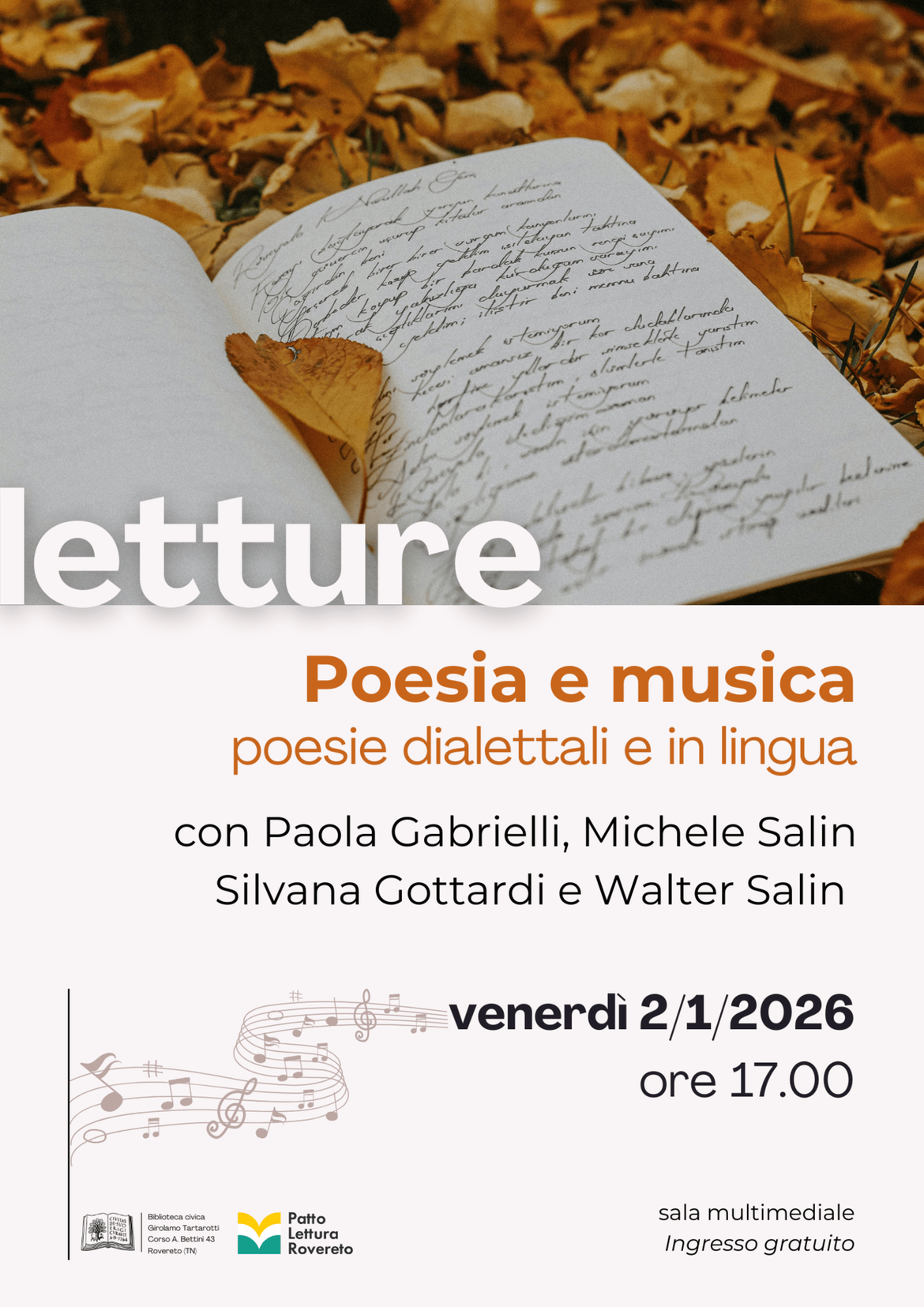Locandina Poesia e musica