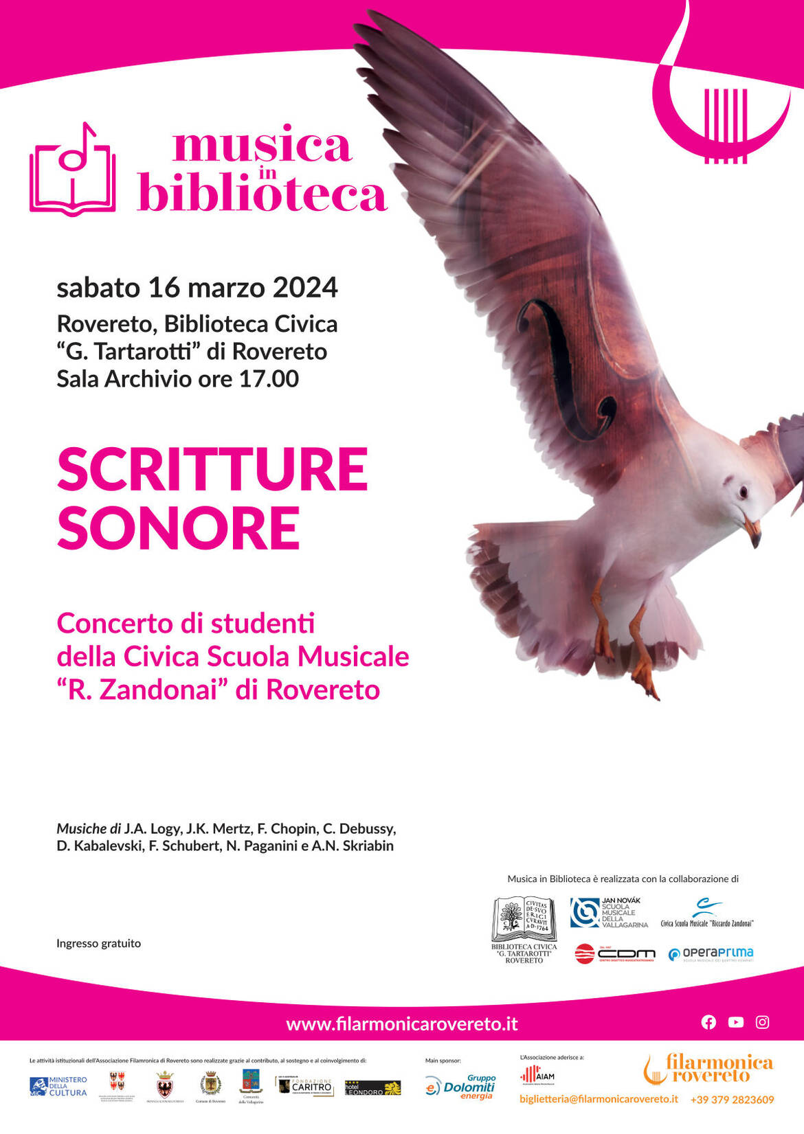 Locandina scfritture sonore