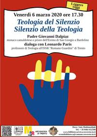Locandina teologia del silenzio