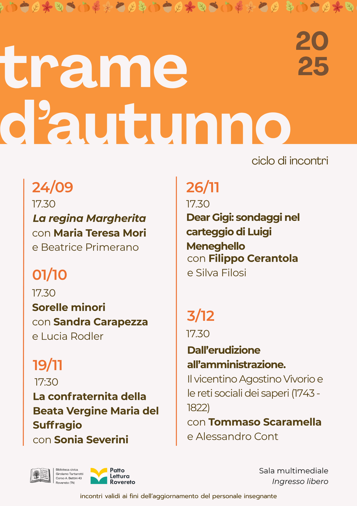 Locandina Trame d'autunno 2025