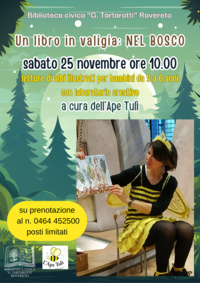 Locandina un libro in valigia NEL BOSCO