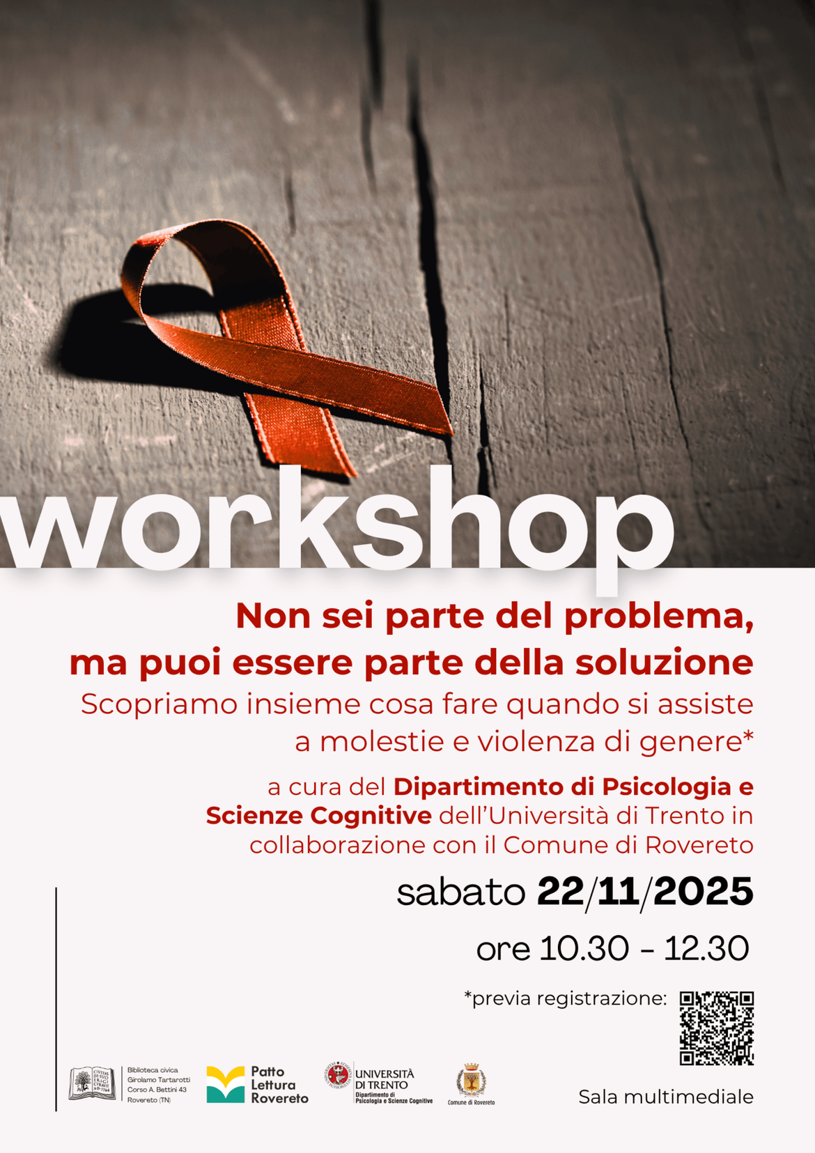 Locandina workshop UNITN