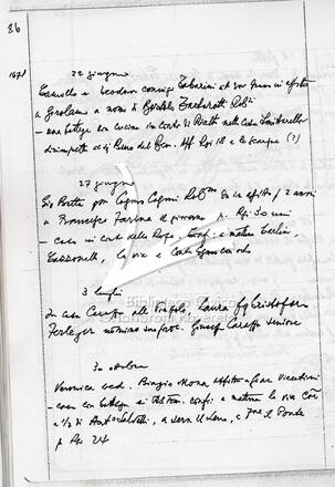 Quaderno 13 - Pagina 86 - Cosmi (1671)